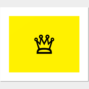 Crown (Black/Yellow) Posters and Art
